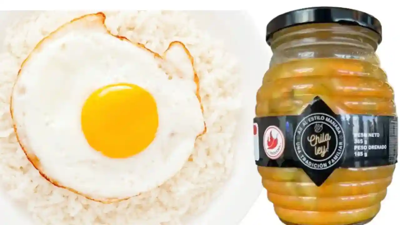 arroz con huevo y ají chilaley